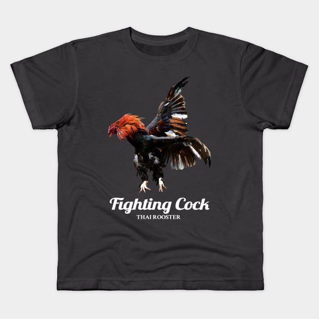 Fighting Rooster Kids T-Shirt by KewaleeTee